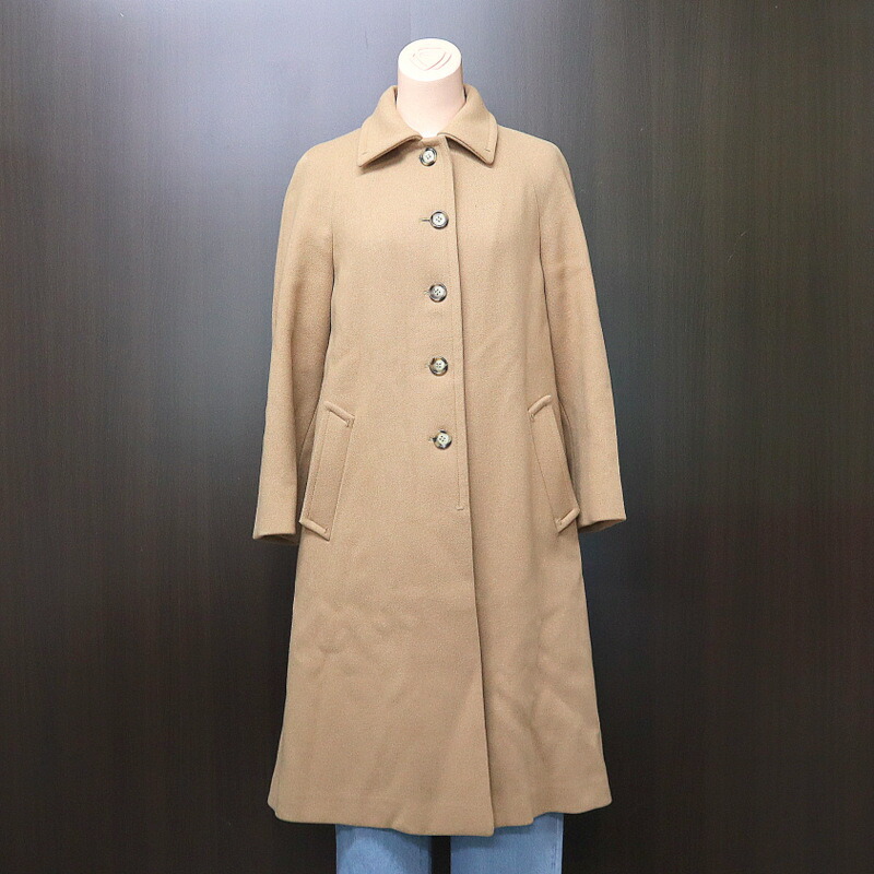 【中古】PRADA プラダ ヴィンテージロングコート #38 ブラウン ウール100%｜JJcollection