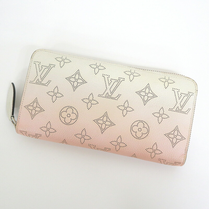 【中古】LOUIS VUITTON ルイヴィトン 長紙入れ マヒナ 白いこと×さくら色グラデーション M80490 TN0291