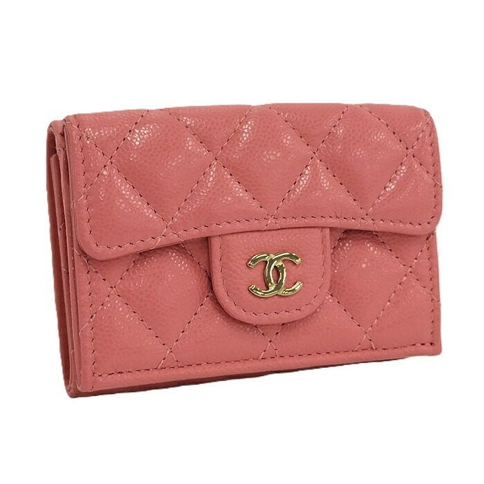 シャネル CHANEL ラムスキン マトラッセ 三つ折り財布 コンパクト財布 CHANEL シャネル 3つ折り財布 ラムスキン SMALL FLAP WALLET