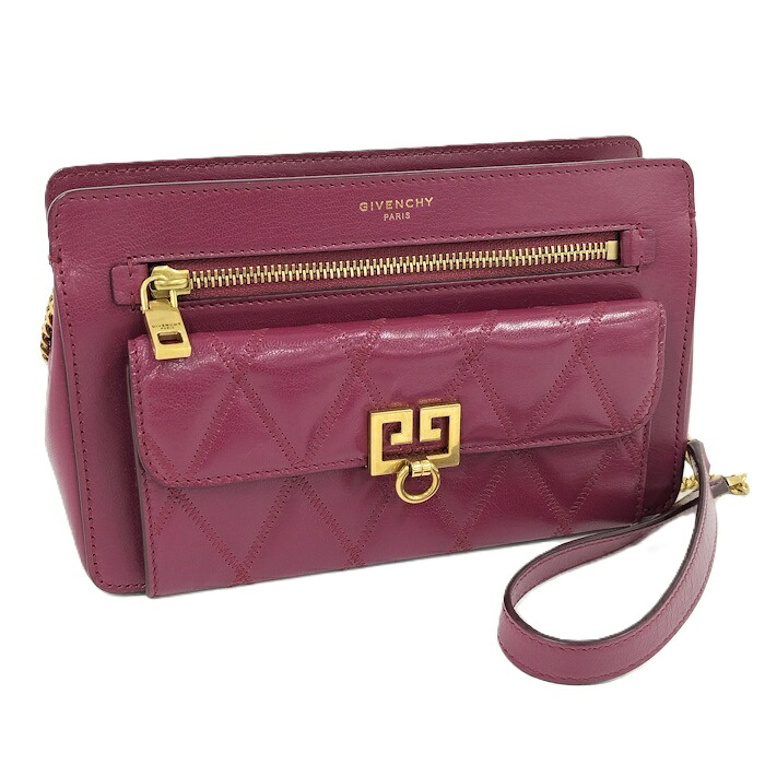 【中古】GIVENCHY ポケット クロスボディバッグ ショルダーバッグ レザー オーキッド BB5059B08Z｜JJcollection 35,737円