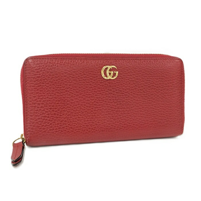 GUCCI GG柄 アラベスク ロング財布 レザー PVC GUCCI グッチ GGスプリーム アラベスク ラウンドファスナー 長
