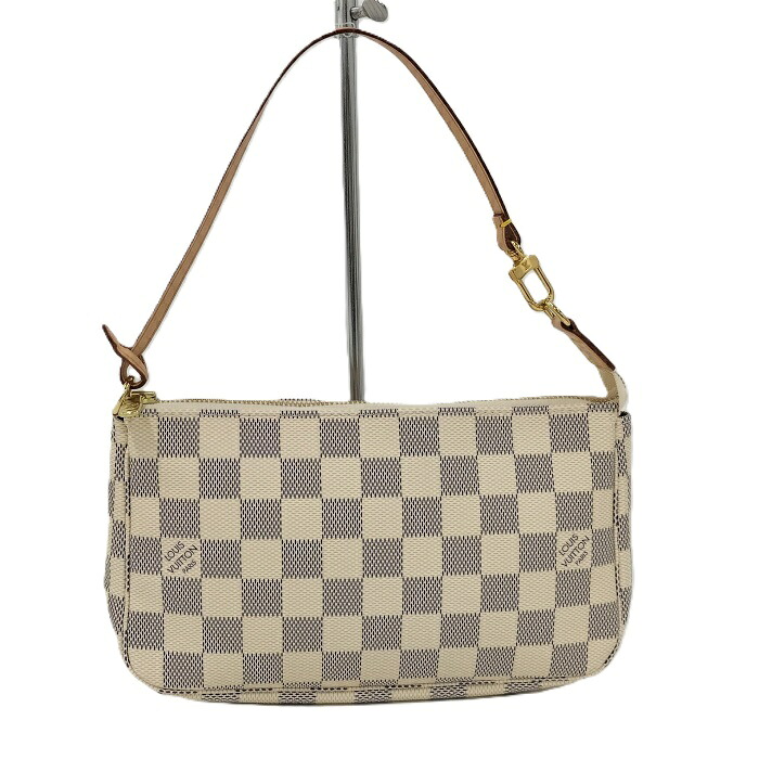 【中古】LOUIS VUITTON ポシェット アクセソワール アクセサリーポーチ ダミエ アズール N51986