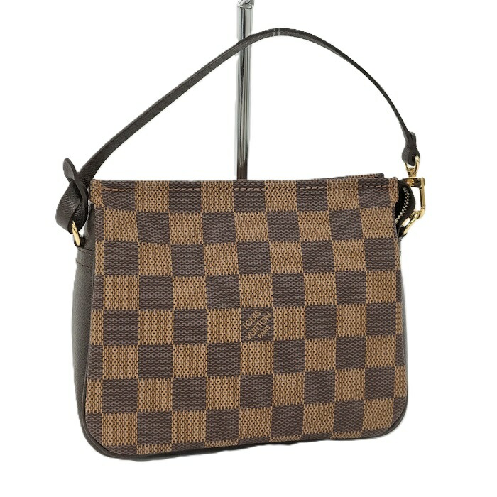 【中古】LOUIS VUITTON トゥルース メイクアップ ハンドバッグ ダミエ エベヌ N51982
