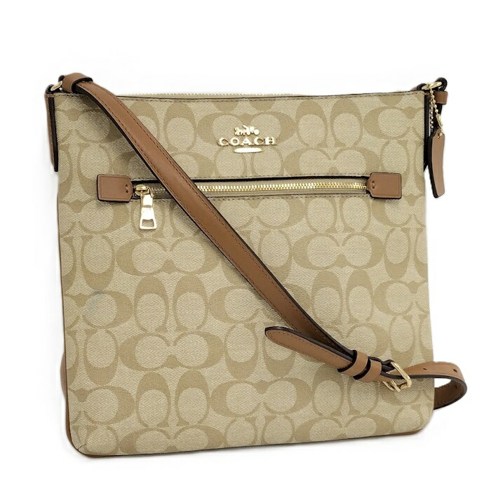 55 COACH コーチ　シグネチャー　ショルダーバッグ コーチ COACH ショルダーバッグ シグネチャー タン/ラスト CI032