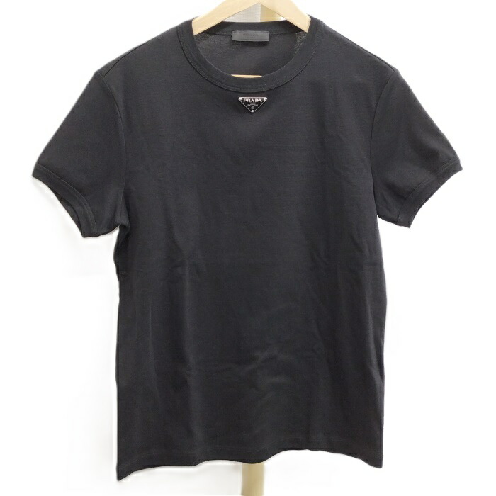 楽天市場】【中古】PRADA 三角ロゴコットン Tシャツ UJN852