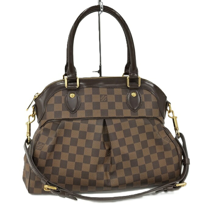 【中古】LOUIS VUITTON トレヴィPM 2WAYハンドバッグ ダミエ エベヌ N51997｜JJcollection