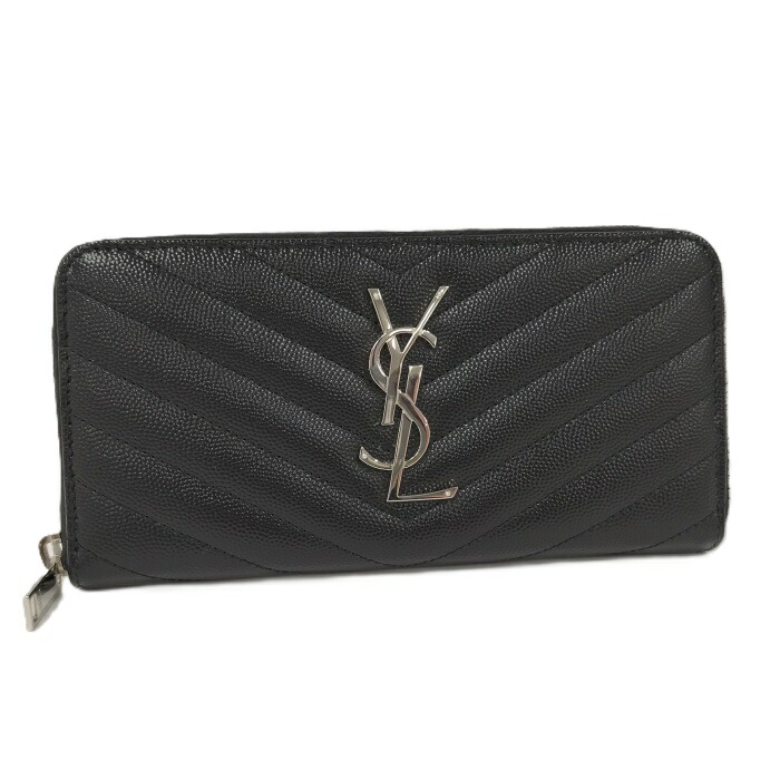 【美品】イヴサンローラン 長財布 YSLロゴ カサンドラロゴ ラウンドジップ 黒 楽天市場】サンローラン 長財布 カサンドラ ジップアラウンド