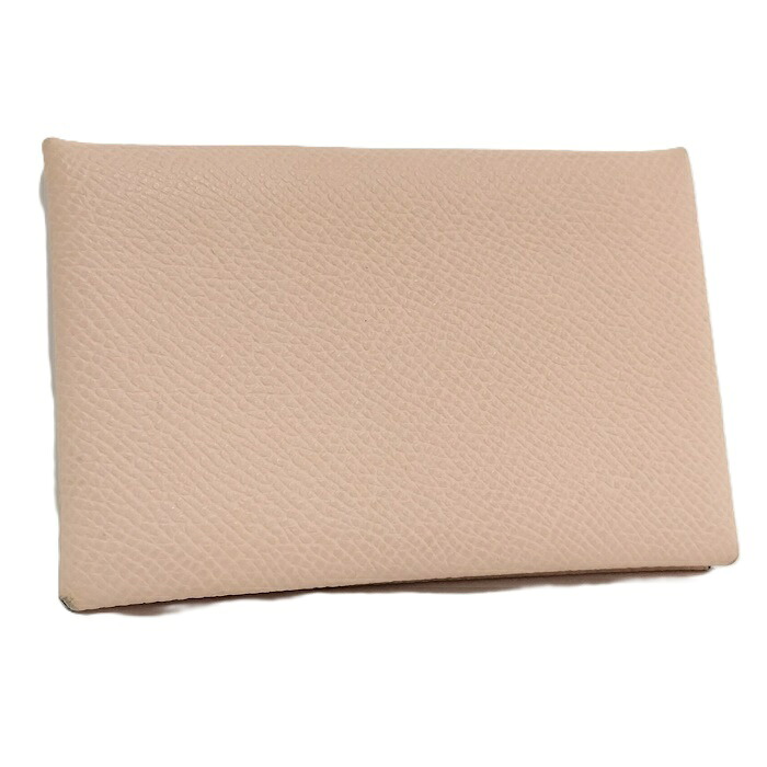 【中古】HERMES カルヴィ コインケース エプソン ピンク系 A刻印｜JJcollection