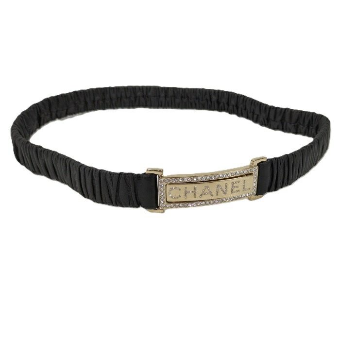 【 激レア☆ 】 シャネル　レザーベルト　モノトーン　バイカラー　ゴールド金具 CHANEL - 【 激レア☆ 】 シャネル レザーベルト モノトーン