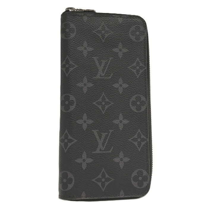 【中古】LOUIS VUITTON ラウンドファスナー長財布 ジッピーウォレットヴェルティカル モノグラムエクリプス M62295