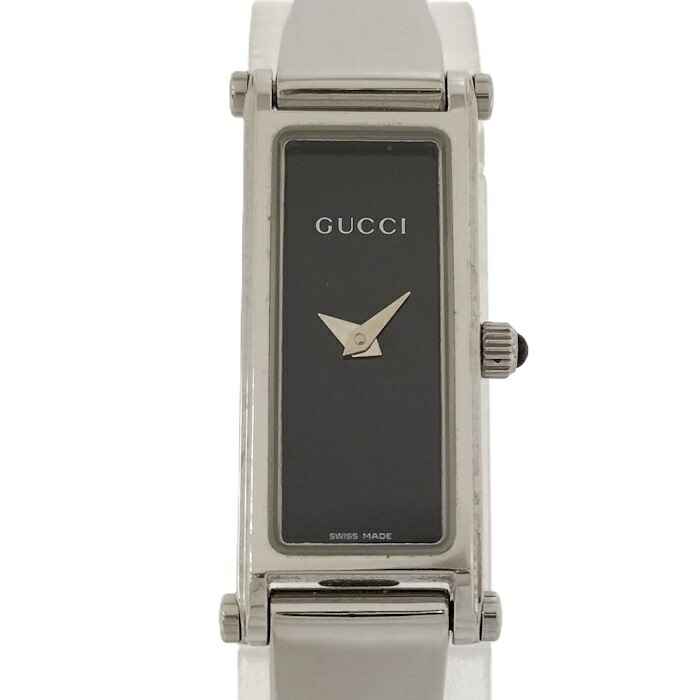 動作品 GUCCI バングルウォッチ1900L アナログ クウォーツ 黒文字盤 楽天市場】【中古】｜GUCCI グッチ 1900L バングルウォッチ