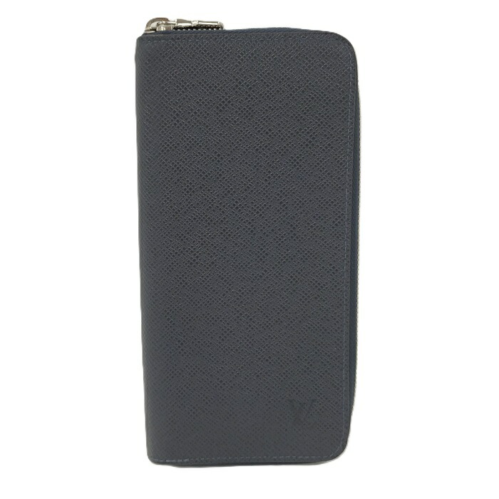 【中古】LOUIS VUITTON ジッピーウォレット ヴェルティカル ラウンドファスナー長財布 タイガ ブルーマリーヌ M30510
