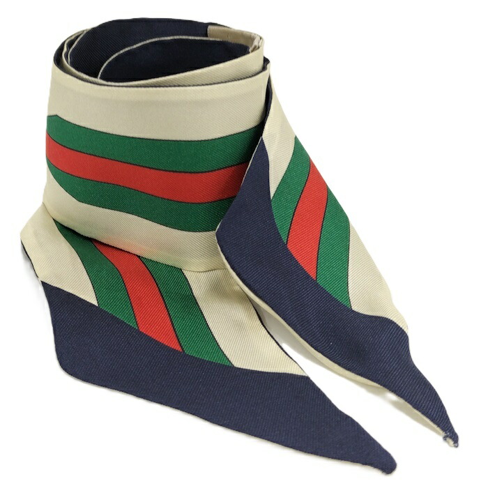 GUCCI　グッチ　スカーフ　ホワイト　カラフル　馬具　小さめサイズ　no.32 GUCCI - GUCCI グッチ スカーフ ホワイト カラフル 馬具 小さめ