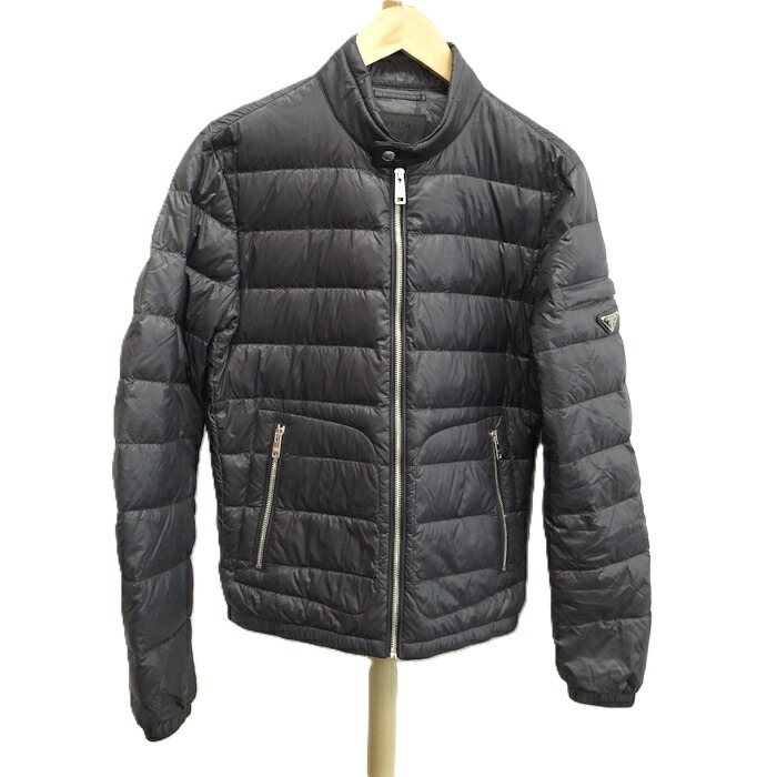 PRADA ライダース型　ダウン 楽天市場】【中古】 PRADA （プラダ） ﾀﾞｳﾝｼﾞｬｹｯﾄ ダウン