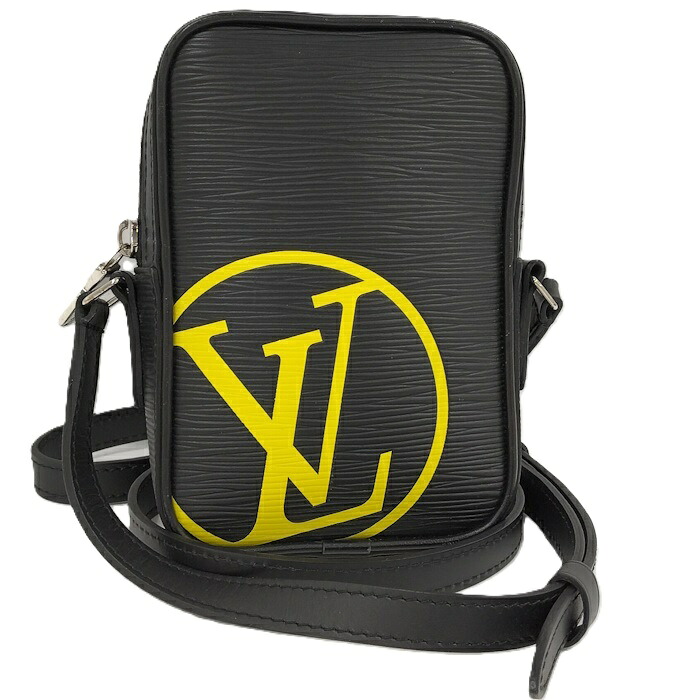 【中古】LOUIS VUITTON ダヌーブPM LVサークル ショルダーバッグ エピ レザー ノワール M55120|JJcollection