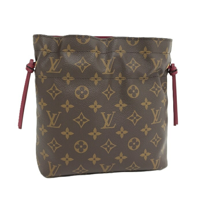 【極美品】ルイヴィトン　ポッシュトワレ　ポーチ　モノグラム　LV レザー　茶 極美品】ルイヴィトン ポッシュトワレ ポーチ モノグラム LV