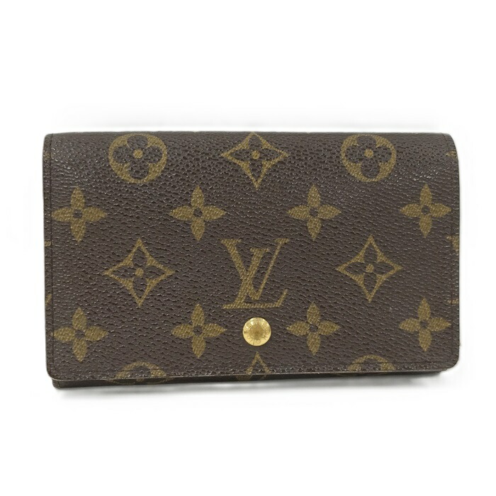 ルイヴィトン ポルトモネビエトレゾール モノグラム 二つ折り財布 ブラウン 楽天市場】【中古】LOUIS VUITTON ルイヴィトン ポルトモネ