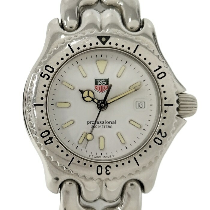 s*t様 【不可動】TAG Heuer シルバー レディース クォーツ時計 楽天市場】【中古】TAG HEUER セル デイト プロフェッショナル