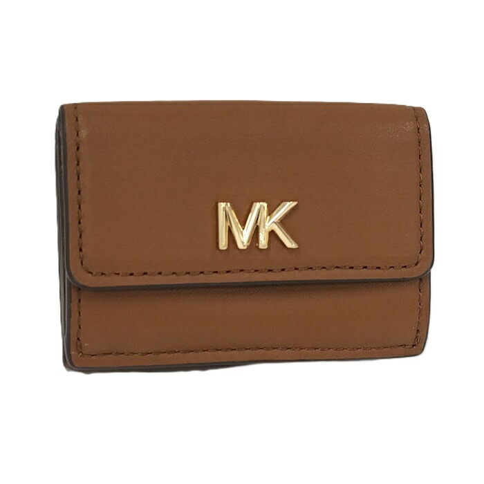 【中古】MICHAEL KORS 三つ折り財布 レザー ブラウン