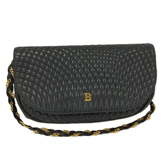 ✨未使用級✨　BALLY チェーンウォレット　ショルダーバッグ 茶色 レザー BALLY バリー シンプルデザイン ショルダーバッグ レザー