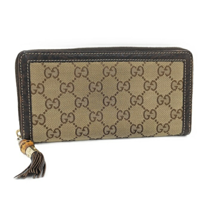 楽天市場】【中古】【財布】GUCCI グッチ GGキャンバス バンブー