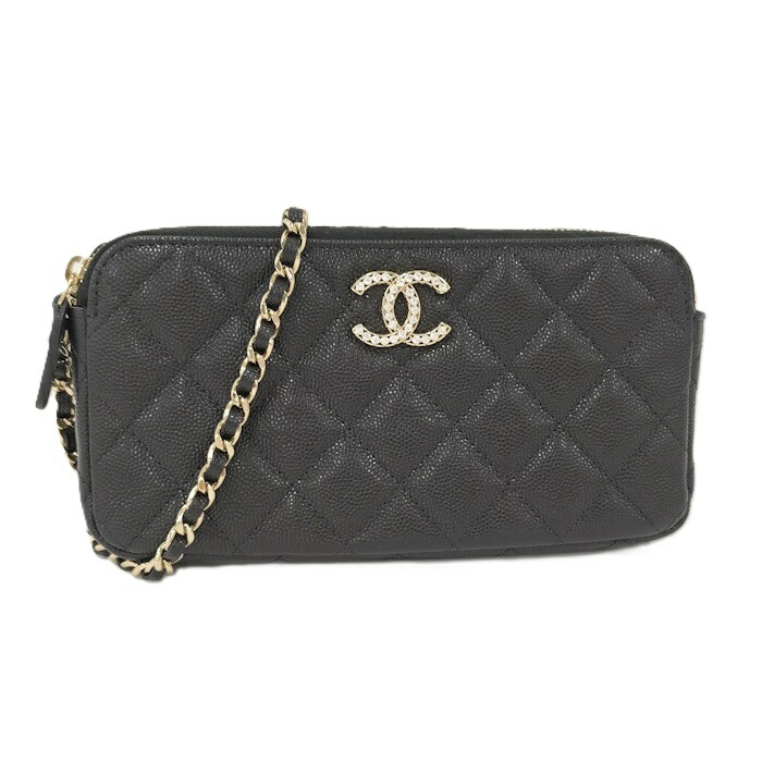 楽天市場】【中古】CHANEL 2wayチェーンショルダーバッグ キャビア