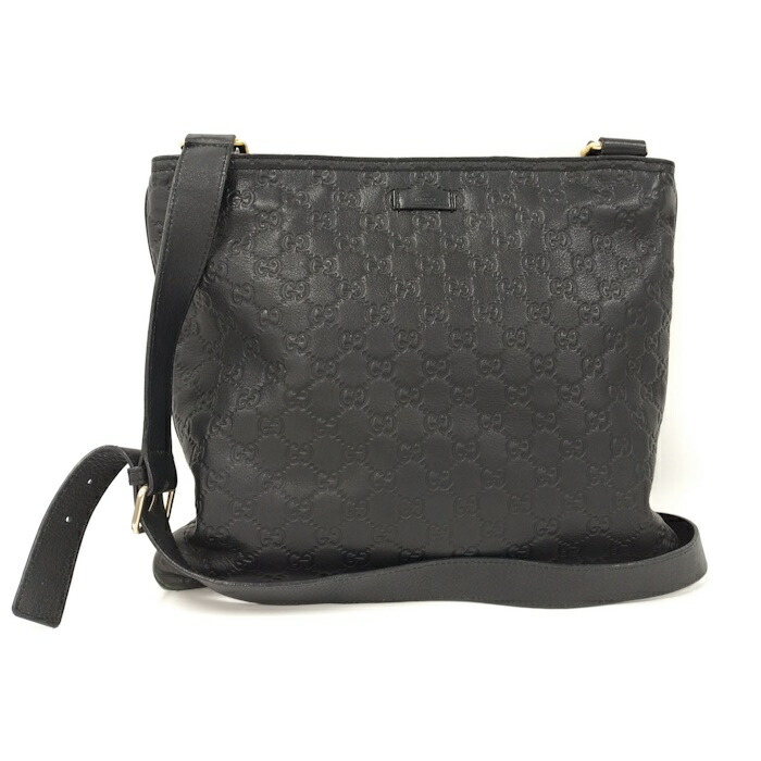 グッチ【GUCCI】グッチシマレザーショルダーバッグ　ブラック【中古】 楽天市場】グッチ【GUCCI】グッチシマレザーショルダーバッグ
