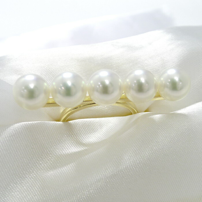 TASAKI タサキ バランス シグネチャーリング サクラゴールド　5Pパール SAKURAGOLD™（サクラゴールド）: ブライダル | TASAKI（タサキ