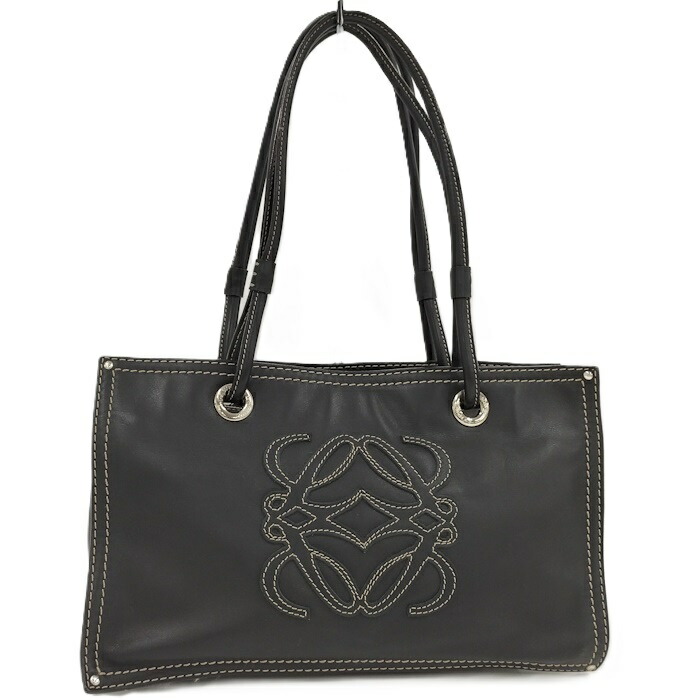 ◇ロエベ◇ アナグラム / レザー / 2wayバッグ / 大容量バッグ LOEWE ロエベ アナグラム レザー ラウンド 2way ショルダー