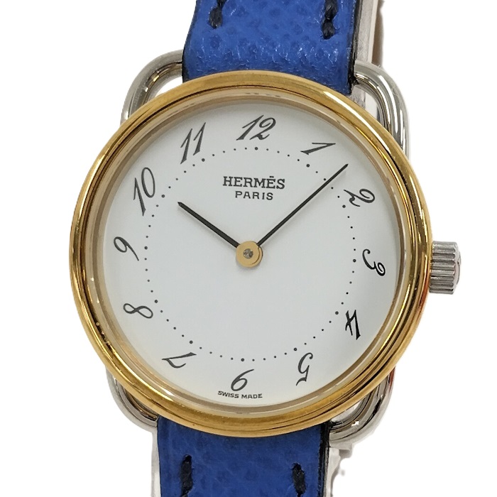 楽天市場】【ウォッチ】HERMES エルメス アルソー クリーム文字盤 SS