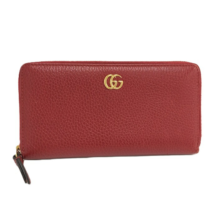楽天市場】【中古】GUCCI ラウンドファスナー長財布 グレー GG