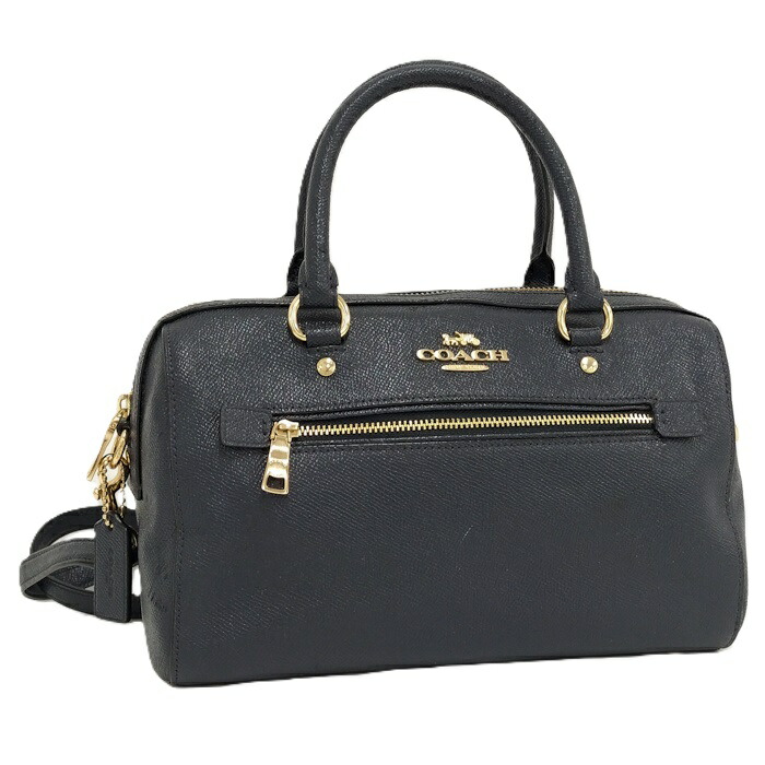 【中古】COACH ショルダーバッグ ハンドバッグ レザー ネイビー 79946｜JJcollection