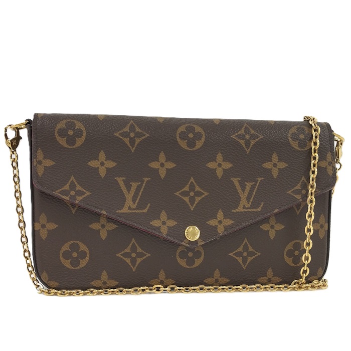 【中古】LOUISVUITTON モノグラム ポシェット フェリシー チェーンウォレット M82896