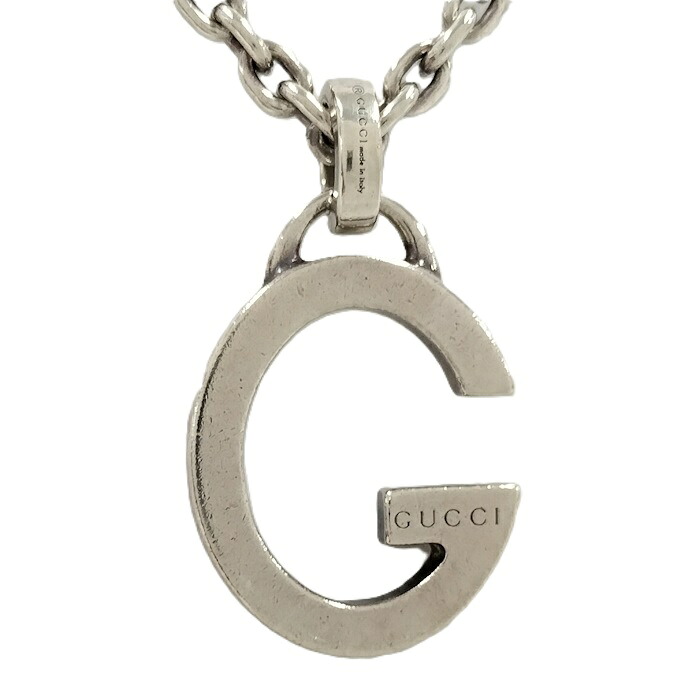 【中古】GUCCI ネックレス Gロゴ AG925 SV925 シルバー 233936