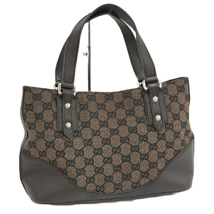 楽天市場】【中古】 GUCCI （グッチ） GGｷｬﾝﾊﾞｽ ﾊﾝﾄﾞﾊﾞｯｸﾞ バッグ ﾄｰﾄ
