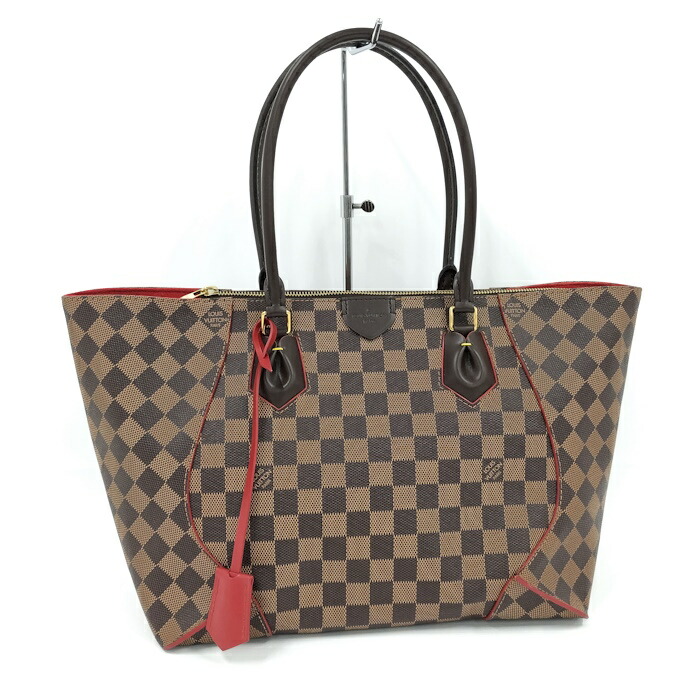 【中古】LOUISVUITTON カイサトートMM ダミエエベヌ トートバッグ N41548