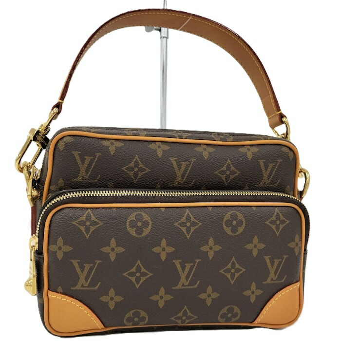 【中古】LOUIS VUITTON ナイル ショルダーバッグ モノグラム 赤銅色 M14016