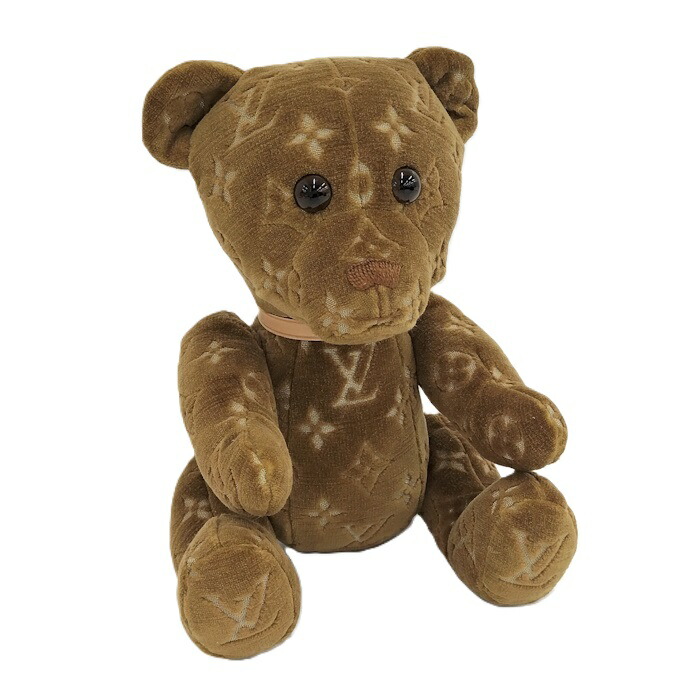 【中古】LOUIS VUITTON ドゥドゥ テディベア お人形さん モノグラム 赤銅色 GI0791