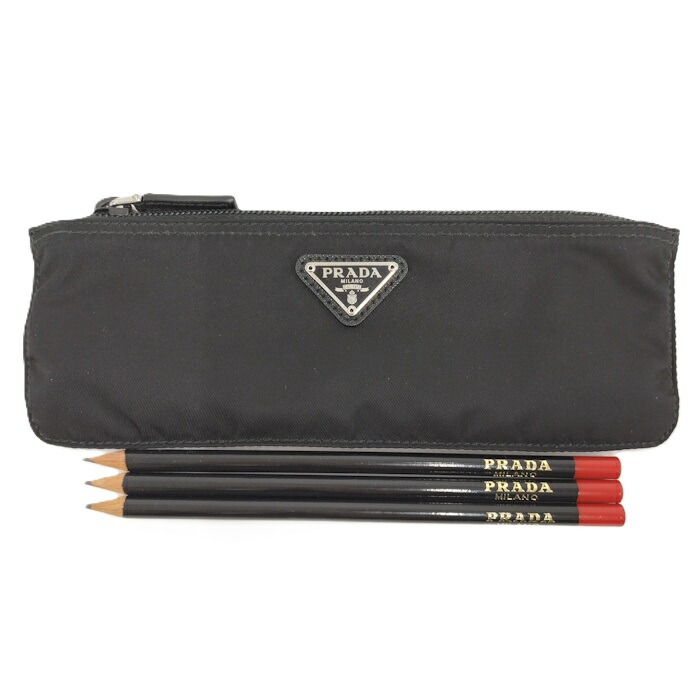 楽天市場】未使用 プラダ サフィアーノレザー ネイビー ペンケース