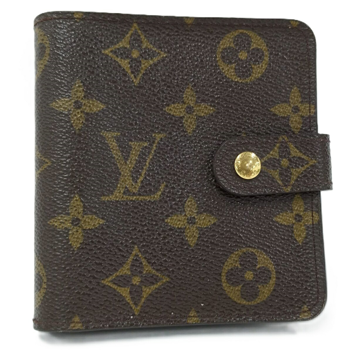 ルイヴィトン モノグラム コンパクトジップ 二つ折り財布 M61667 楽天市場】【中古】LOUIS VUITTON コンパクト ジップ 二つ折り財布