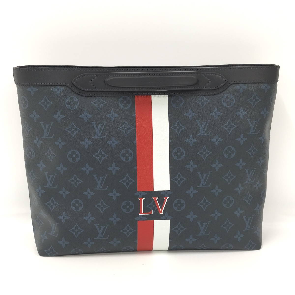 【中古】LOUIS VUITTON ウルトラライト トートバッグ ペイント ストライプ モノグラム コバルト ネイビー系 M41701｜JJcollection