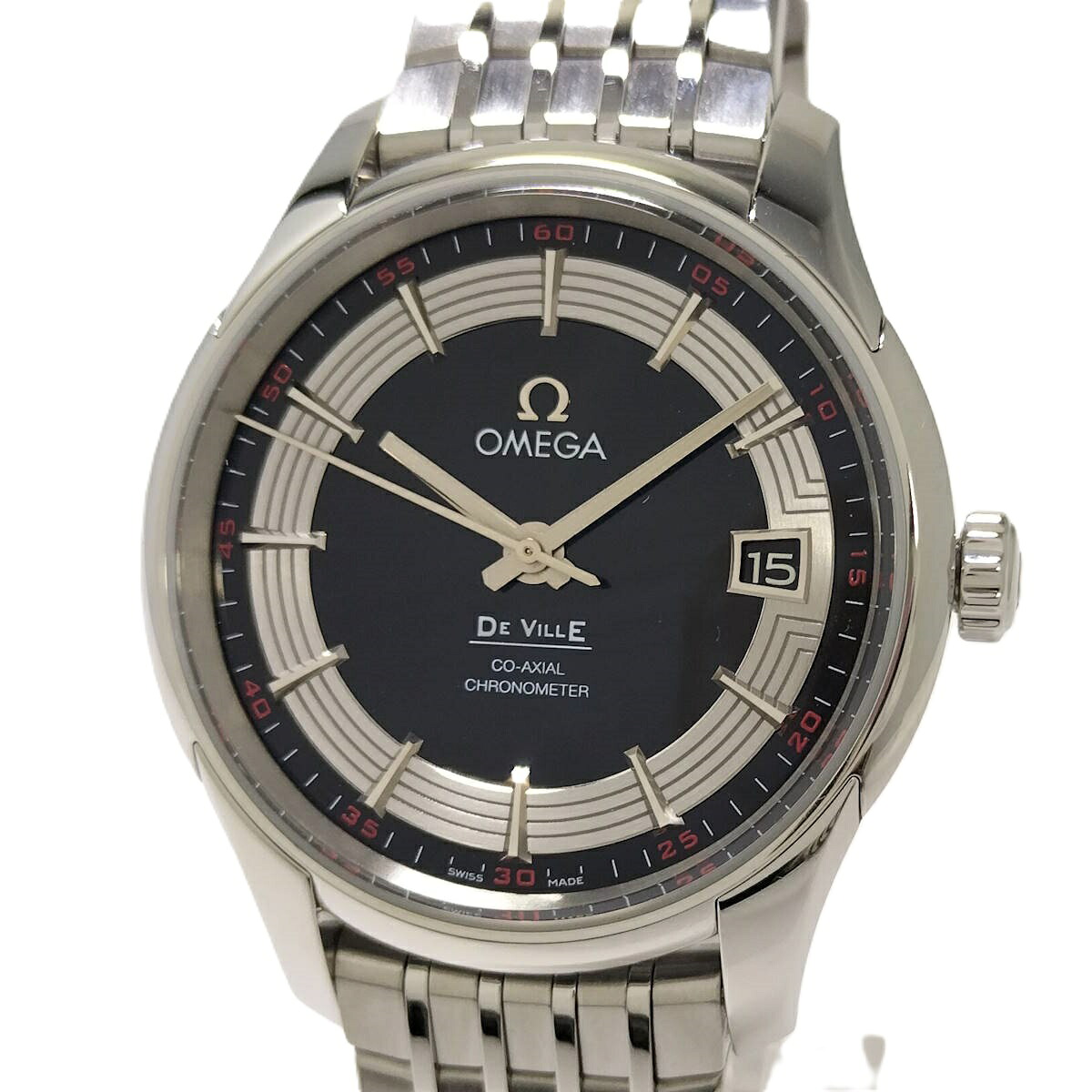 【中古】OMEGA デビル アワービジョン コーアクシャル 自動巻き ブラック文字盤 431.30.41.21.01.001｜JJcollection 205,490円