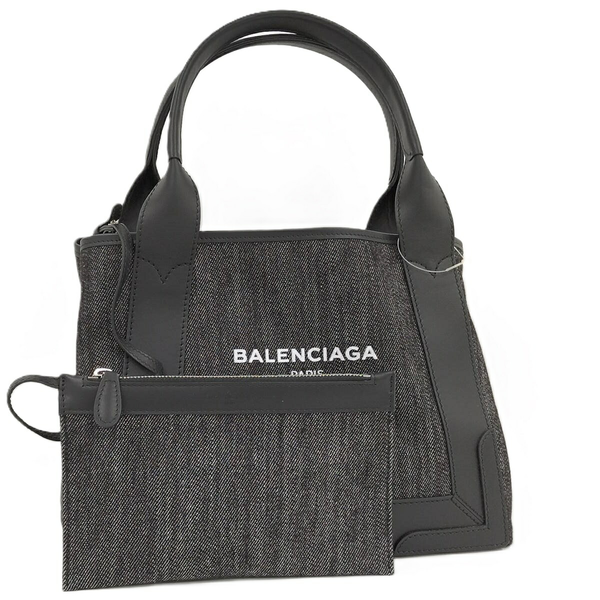 楽天市場】BALENCIAGA バレンシアガ ネイビーカバス M ハンドバッグ