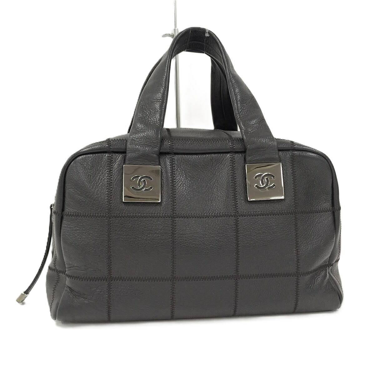 楽天市場】CHANEL シャネル チョコバーステッチ ミニボストンバッグ