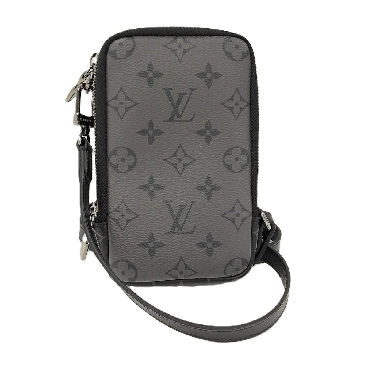 【中古】LOUIS VUITTON ダブルフォン ポーチ ショルダーバッグ モノグラム エクリプス M81321|JJcollection