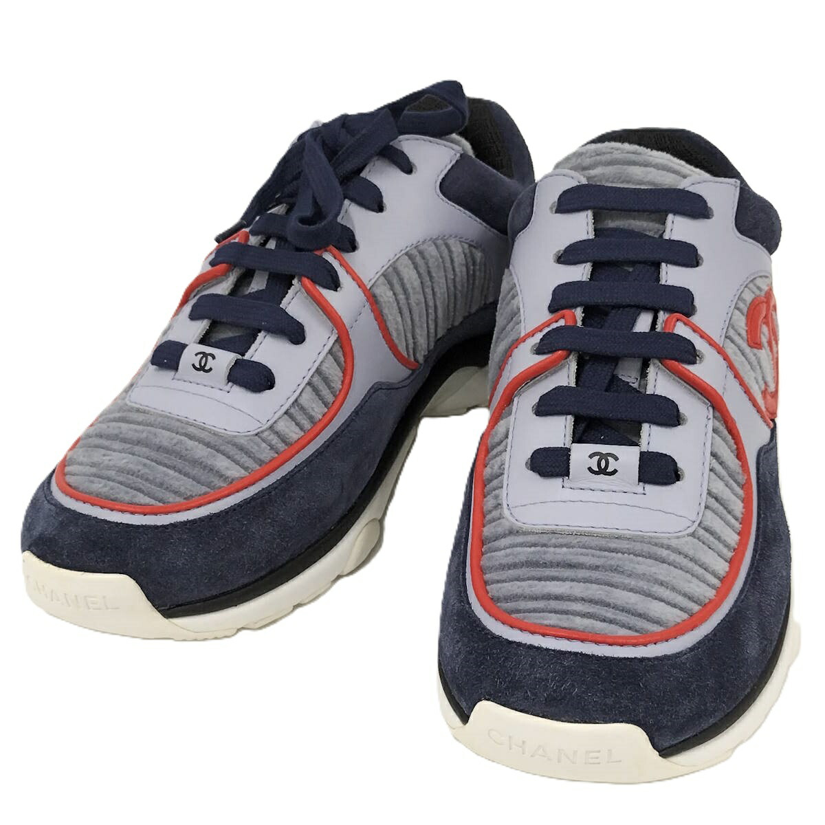 CHANEL ホワイトレザー スニーカー25cm 楽天市場】シャネル CHANEL 25SS レザー ココマーク スニーカー