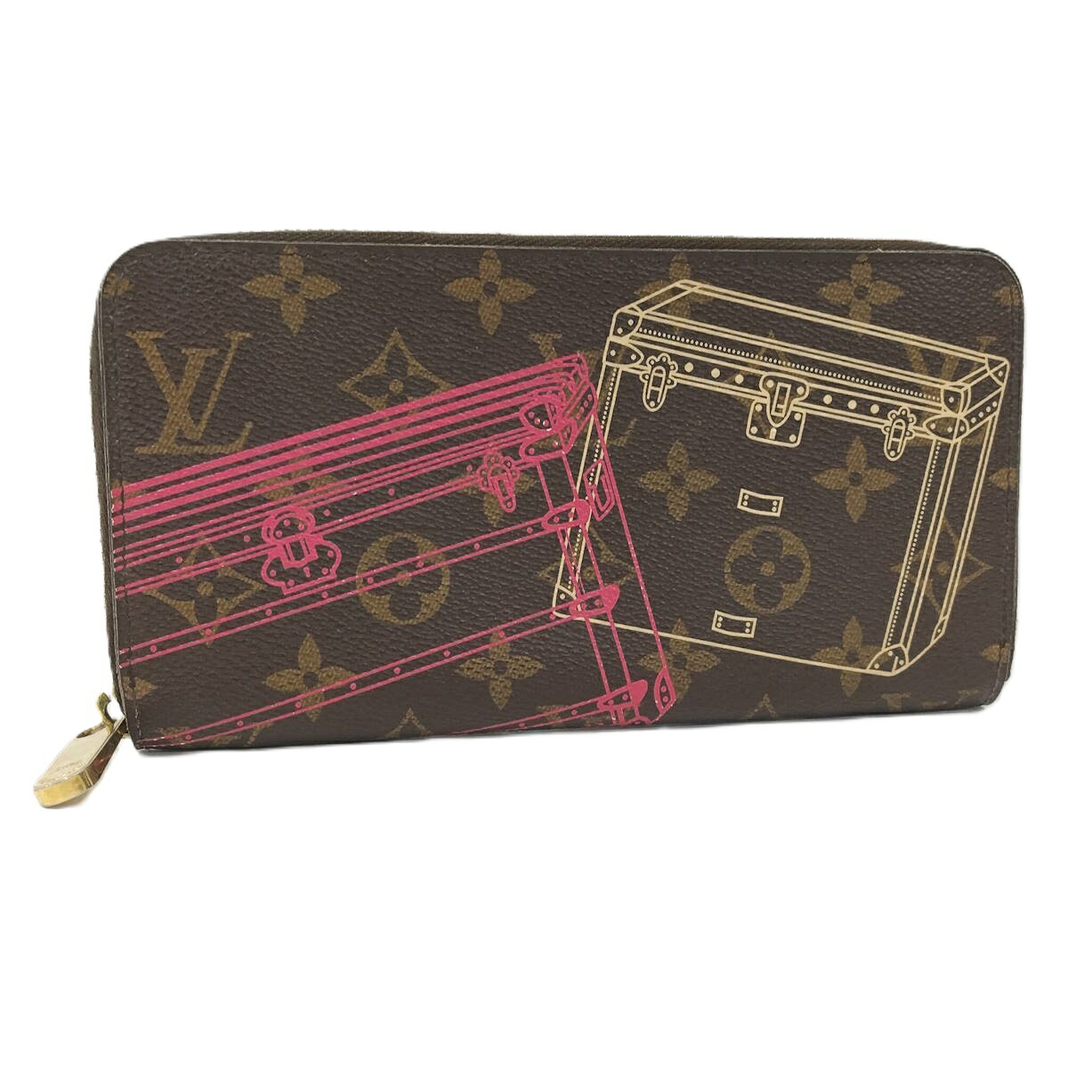 【中古】LOUISVUITTON ジッピーウォレット 長紙入れ モノグラム ブート柄 M58507