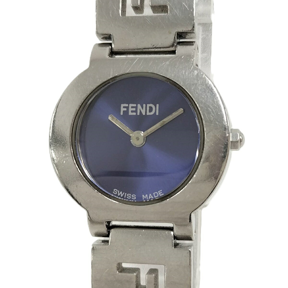 【中古】FENDI レディース 腕時計 オロロジ SS クオーツ ネイビー文字盤 3050L