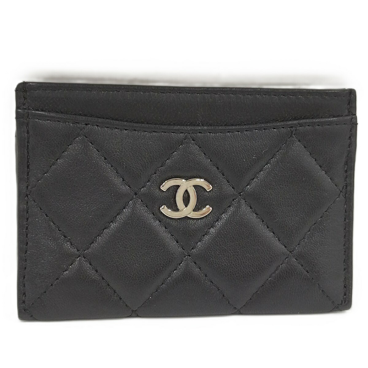 【中古】CHANEL 古典派音楽 歌留多入れもの 歌留多保持者 マトラッセ なめし革 黒いこと AP0213