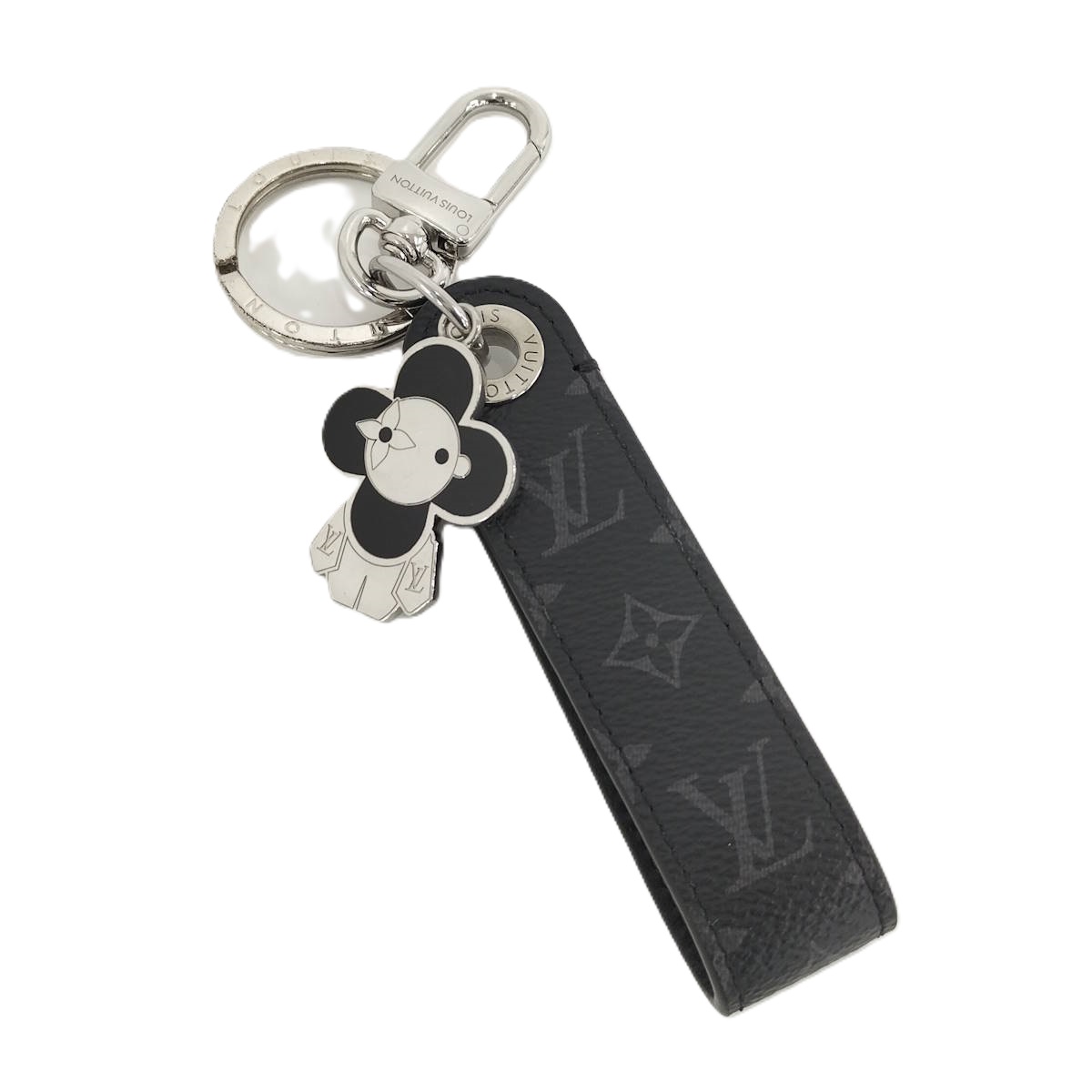 【中古】LOUIS VUITTON ドラゴンヌ ヴィヴィエンヌ キーリング モノグラム エクリプス M01821
